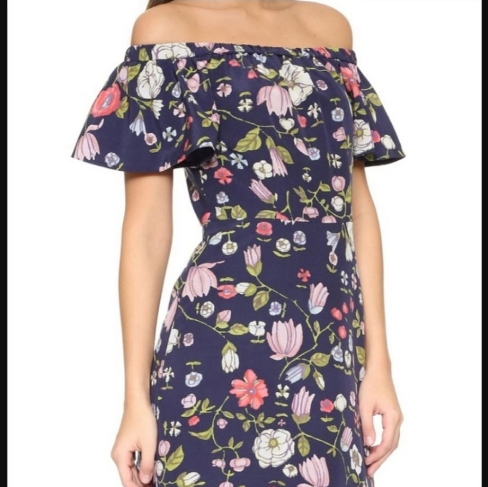 Rebecca Taylor Off the shoulder Garden Dress - Picture 5 of 10